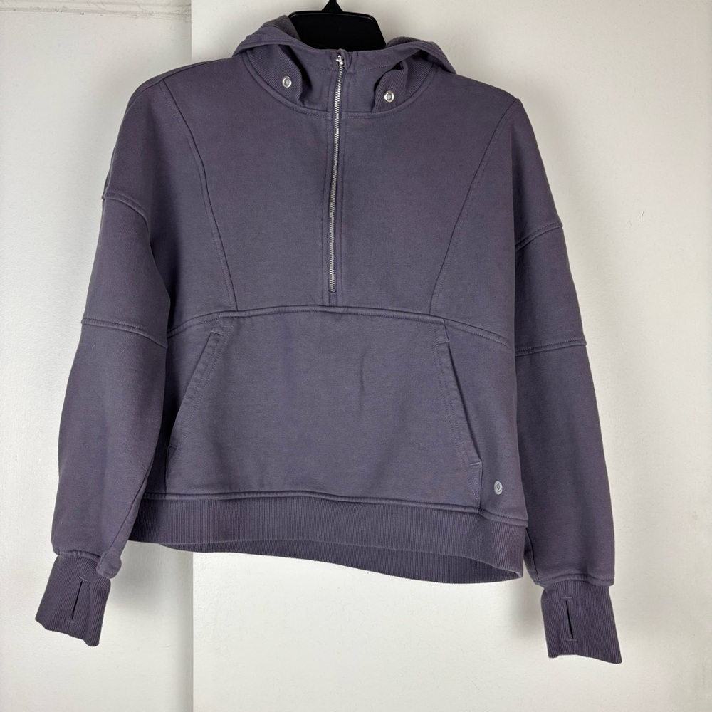 Apana Purple Zip-Up Hoodie